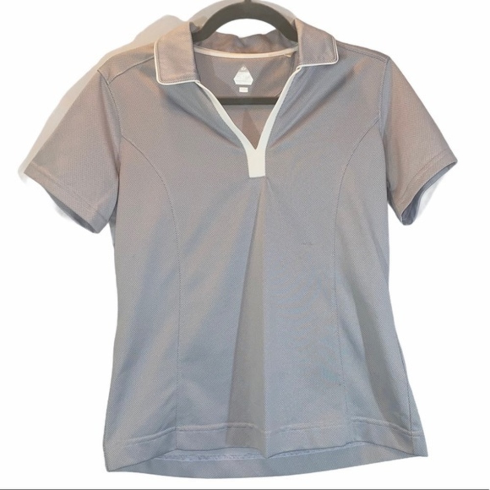 Bolle’ M grey short sleeve polo style golf shirt